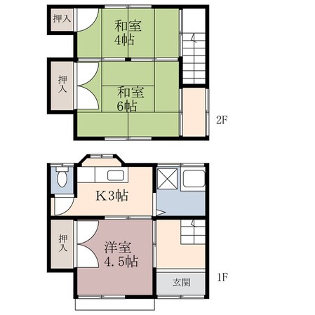 進藤アパートの物件間取画像